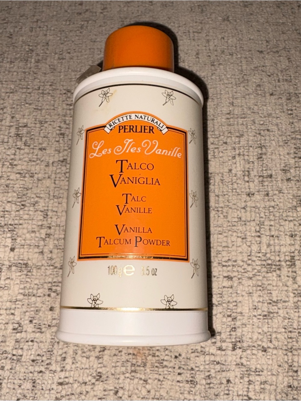 Perlier Vanilla Body Talc Talcum Powder 3.5 oz RARE Sealed. Les Tes Vanille NEW!